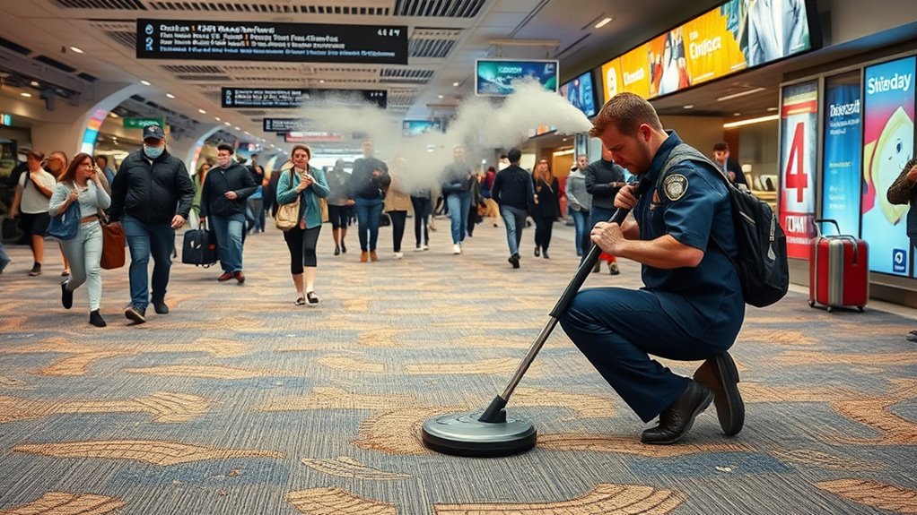 airport carpet cleaning difficulties