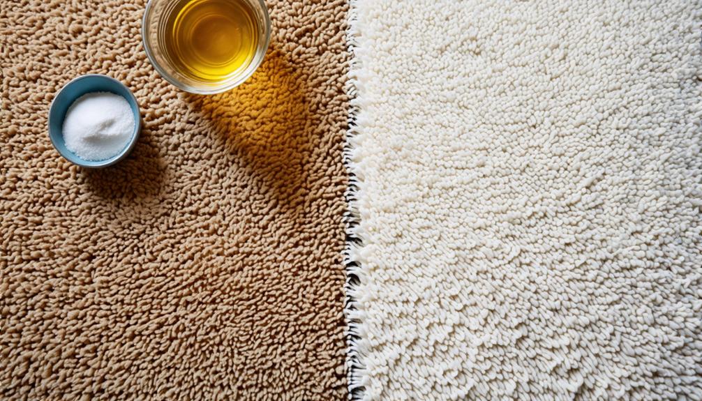 cleans and deodorizes carpets